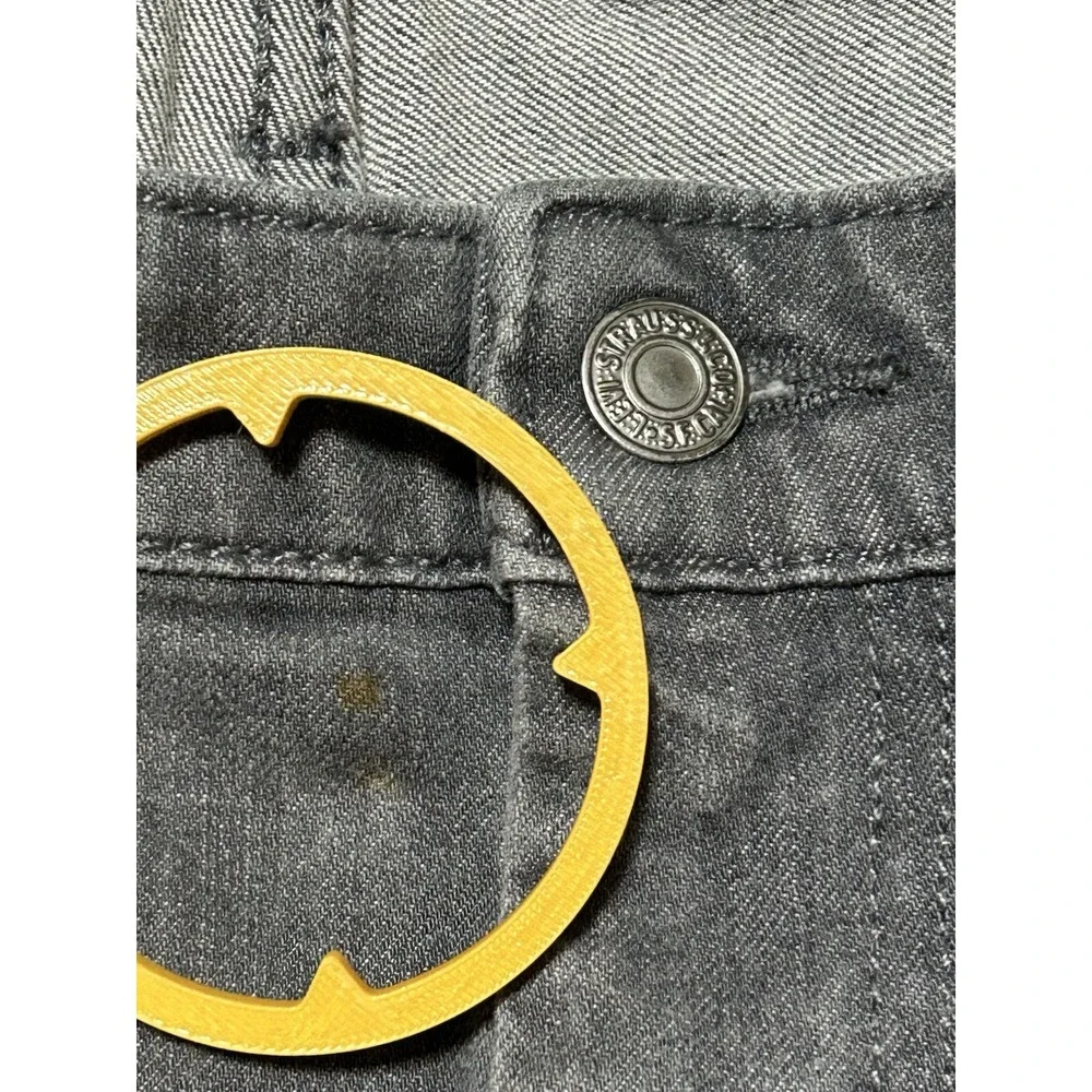 Levis 511 Mens Commuter Cycling‎ Jeans Hemmed 37x29 Flex Denim Cotton Blend Gray